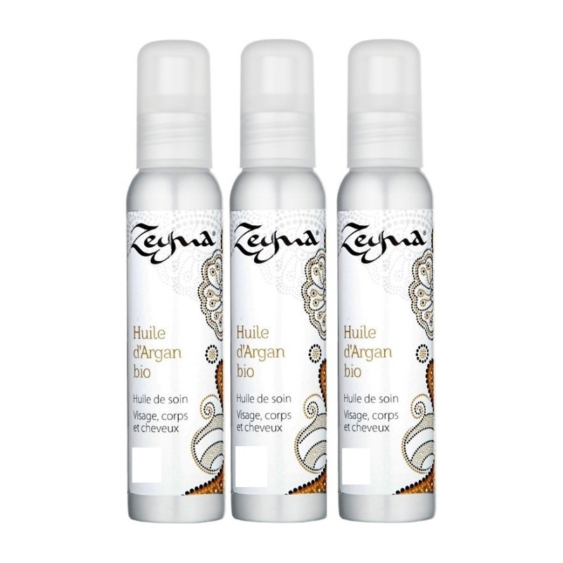 Cofanetto 3 oli 100% Argan bio in flacone 100 ml