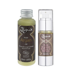 Duo d'huile d’argan et d'huile de figue de Barbarie 2 x 30 ml