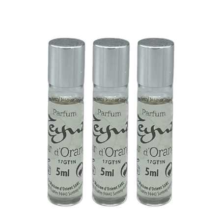 Lot de 3 parfums roll-on Fleur d'oranger 3 x 5 ml